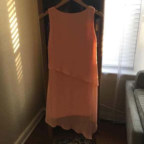 White House Black Market Asymmetric Tiered Dress - Picture 6 of 7